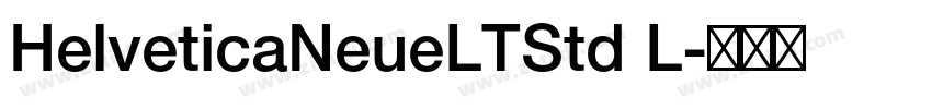 HelveticaNeueLTStd L字体转换